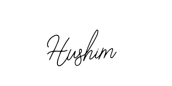 How to make Hushim name signature. Use Bearetta-2O07w style for creating short signs online. This is the latest handwritten sign. Hushim signature style 12 images and pictures png