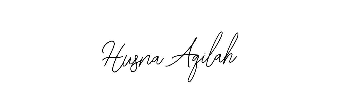 Create a beautiful signature design for name Husna Aqilah. With this signature (Bearetta-2O07w) fonts, you can make a handwritten signature for free. Husna Aqilah signature style 12 images and pictures png