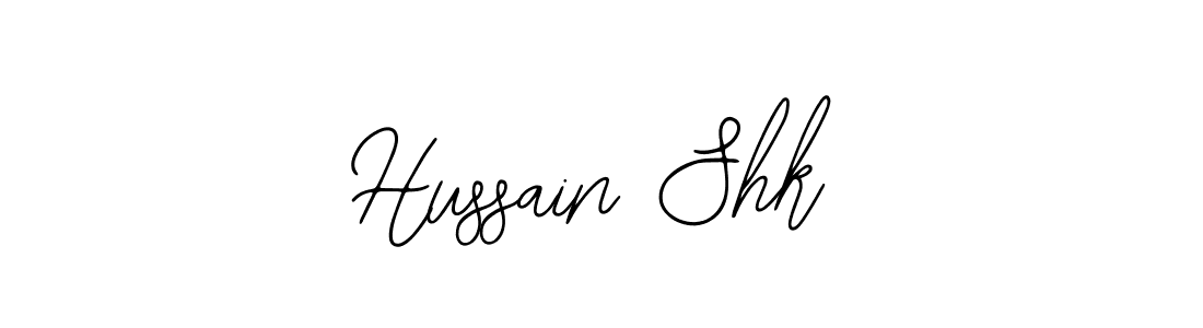 You should practise on your own different ways (Bearetta-2O07w) to write your name (Hussain Shk) in signature. don't let someone else do it for you. Hussain Shk signature style 12 images and pictures png