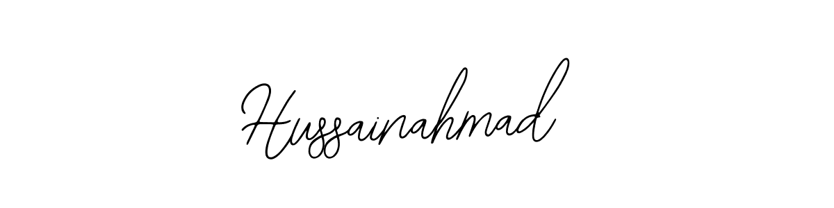 Create a beautiful signature design for name Hussainahmad. With this signature (Bearetta-2O07w) fonts, you can make a handwritten signature for free. Hussainahmad signature style 12 images and pictures png