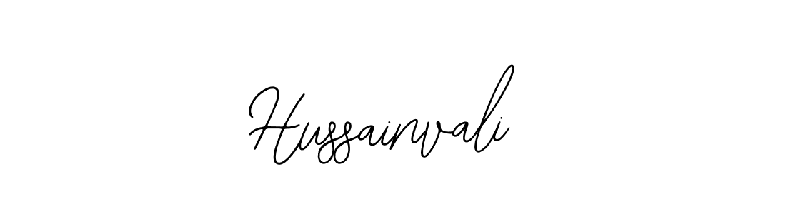 How to make Hussainvali name signature. Use Bearetta-2O07w style for creating short signs online. This is the latest handwritten sign. Hussainvali signature style 12 images and pictures png