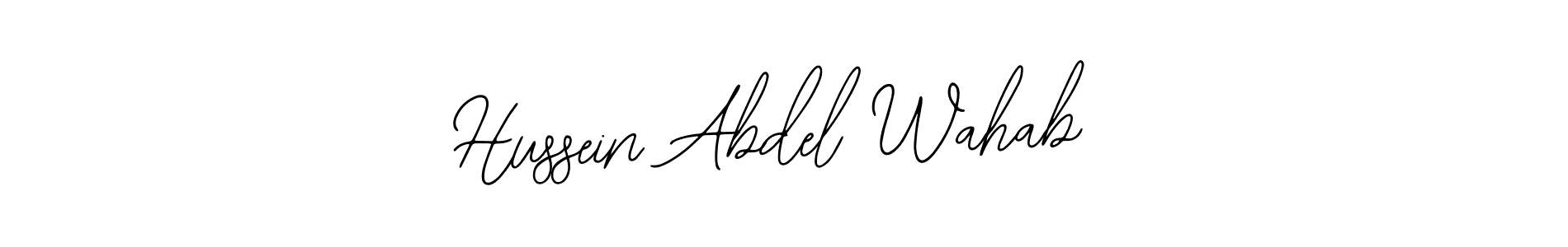 if you are searching for the best signature style for your name Hussein Abdel Wahab. so please give up your signature search. here we have designed multiple signature styles  using Bearetta-2O07w. Hussein Abdel Wahab signature style 12 images and pictures png