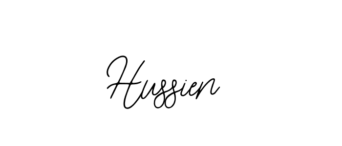 You should practise on your own different ways (Bearetta-2O07w) to write your name (Hussien) in signature. don't let someone else do it for you. Hussien signature style 12 images and pictures png