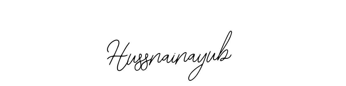 Also we have Hussnainayub name is the best signature style. Create professional handwritten signature collection using Bearetta-2O07w autograph style. Hussnainayub signature style 12 images and pictures png