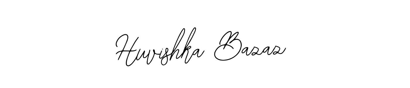 Huvishka Bazaz stylish signature style. Best Handwritten Sign (Bearetta-2O07w) for my name. Handwritten Signature Collection Ideas for my name Huvishka Bazaz. Huvishka Bazaz signature style 12 images and pictures png