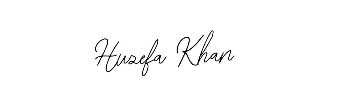 How to make Huzefa Khan name signature. Use Bearetta-2O07w style for creating short signs online. This is the latest handwritten sign. Huzefa Khan signature style 12 images and pictures png