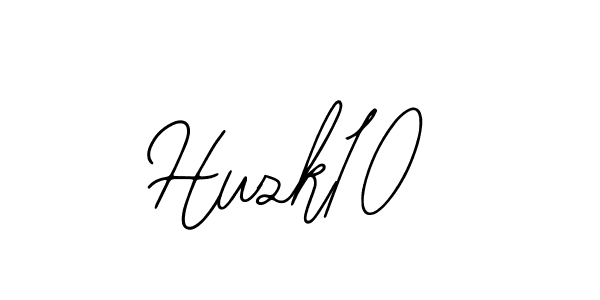 The best way (Bearetta-2O07w) to make a short signature is to pick only two or three words in your name. The name Huzk10 include a total of six letters. For converting this name. Huzk10 signature style 12 images and pictures png