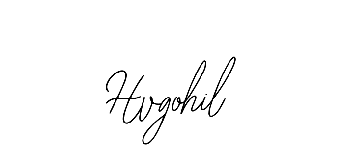 Use a signature maker to create a handwritten signature online. With this signature software, you can design (Bearetta-2O07w) your own signature for name Hvgohil. Hvgohil signature style 12 images and pictures png