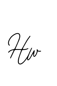 Design your own signature with our free online signature maker. With this signature software, you can create a handwritten (Bearetta-2O07w) signature for name Hw. Hw signature style 12 images and pictures png
