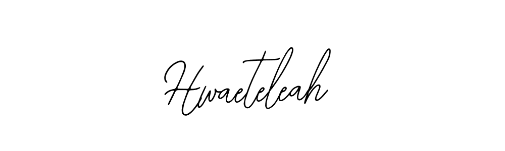 Bearetta-2O07w is a professional signature style that is perfect for those who want to add a touch of class to their signature. It is also a great choice for those who want to make their signature more unique. Get Hwaeteleah name to fancy signature for free. Hwaeteleah signature style 12 images and pictures png