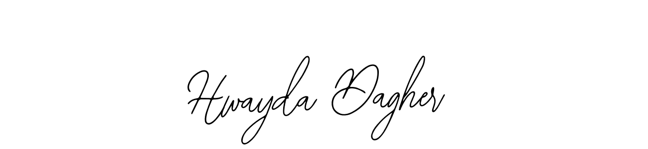 Use a signature maker to create a handwritten signature online. With this signature software, you can design (Bearetta-2O07w) your own signature for name Hwayda Dagher. Hwayda Dagher signature style 12 images and pictures png