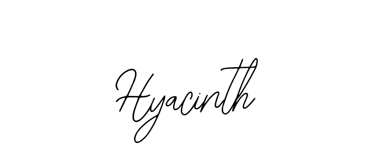 Design your own signature with our free online signature maker. With this signature software, you can create a handwritten (Bearetta-2O07w) signature for name Hyacinth. Hyacinth signature style 12 images and pictures png