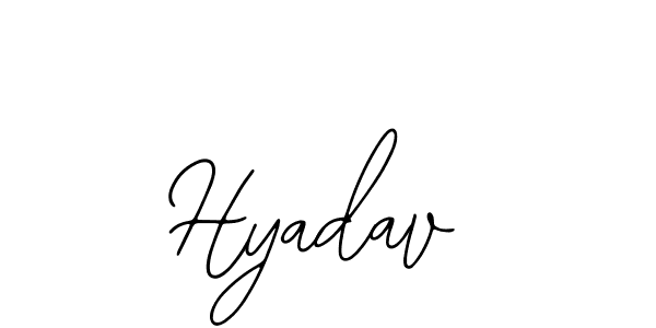 Also You can easily find your signature by using the search form. We will create Hyadav name handwritten signature images for you free of cost using Bearetta-2O07w sign style. Hyadav signature style 12 images and pictures png