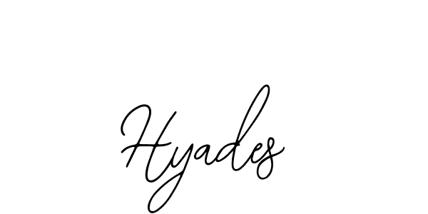 Similarly Bearetta-2O07w is the best handwritten signature design. Signature creator online .You can use it as an online autograph creator for name Hyades. Hyades signature style 12 images and pictures png