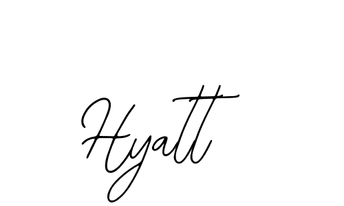 Similarly Bearetta-2O07w is the best handwritten signature design. Signature creator online .You can use it as an online autograph creator for name Hyatt. Hyatt signature style 12 images and pictures png