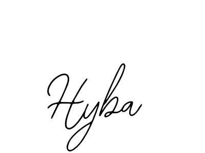 Similarly Bearetta-2O07w is the best handwritten signature design. Signature creator online .You can use it as an online autograph creator for name Hyba. Hyba signature style 12 images and pictures png