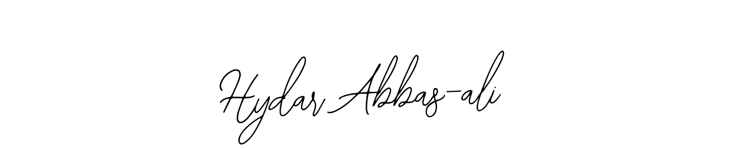 Use a signature maker to create a handwritten signature online. With this signature software, you can design (Bearetta-2O07w) your own signature for name Hydar Abbas-ali. Hydar Abbas-ali signature style 12 images and pictures png