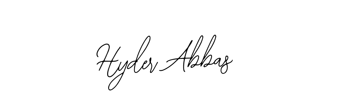 Use a signature maker to create a handwritten signature online. With this signature software, you can design (Bearetta-2O07w) your own signature for name Hyder Abbas. Hyder Abbas signature style 12 images and pictures png