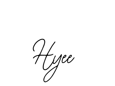 The best way (Bearetta-2O07w) to make a short signature is to pick only two or three words in your name. The name Hyee include a total of six letters. For converting this name. Hyee signature style 12 images and pictures png