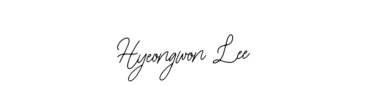 Use a signature maker to create a handwritten signature online. With this signature software, you can design (Bearetta-2O07w) your own signature for name Hyeongwon Lee. Hyeongwon Lee signature style 12 images and pictures png