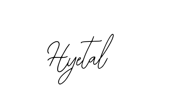 Also You can easily find your signature by using the search form. We will create Hyetal name handwritten signature images for you free of cost using Bearetta-2O07w sign style. Hyetal signature style 12 images and pictures png