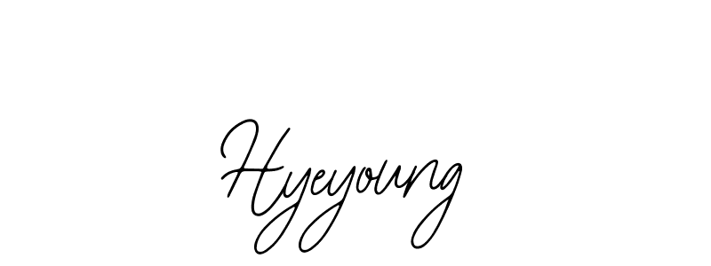 You should practise on your own different ways (Bearetta-2O07w) to write your name (Hyeyoung) in signature. don't let someone else do it for you. Hyeyoung signature style 12 images and pictures png
