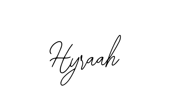 Similarly Bearetta-2O07w is the best handwritten signature design. Signature creator online .You can use it as an online autograph creator for name Hyraah. Hyraah signature style 12 images and pictures png