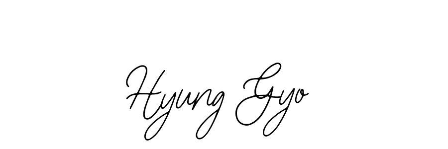 Make a beautiful signature design for name Hyung Gyo. With this signature (Bearetta-2O07w) style, you can create a handwritten signature for free. Hyung Gyo signature style 12 images and pictures png