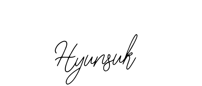 Bearetta-2O07w is a professional signature style that is perfect for those who want to add a touch of class to their signature. It is also a great choice for those who want to make their signature more unique. Get Hyunsuk name to fancy signature for free. Hyunsuk signature style 12 images and pictures png