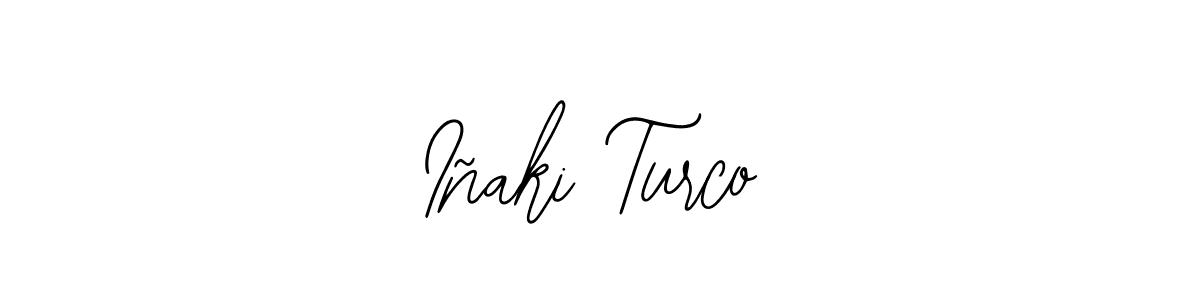 Use a signature maker to create a handwritten signature online. With this signature software, you can design (Bearetta-2O07w) your own signature for name Iñaki Turco. Iñaki Turco signature style 12 images and pictures png