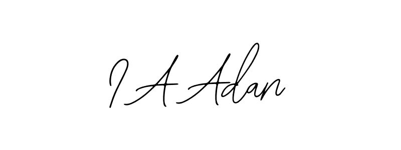 How to make I A Adan signature? Bearetta-2O07w is a professional autograph style. Create handwritten signature for I A Adan name. I A Adan signature style 12 images and pictures png