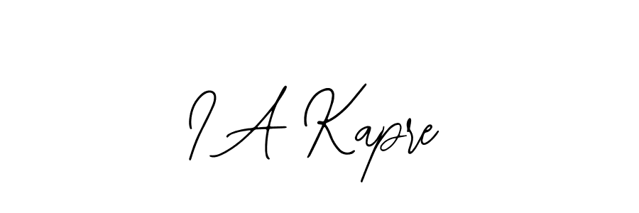 Similarly Bearetta-2O07w is the best handwritten signature design. Signature creator online .You can use it as an online autograph creator for name I A Kapre. I A Kapre signature style 12 images and pictures png