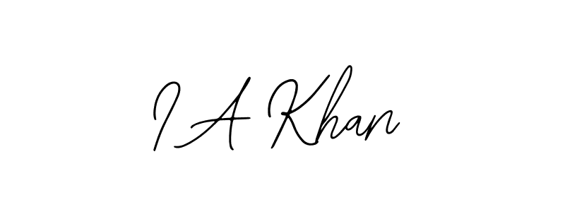 It looks lik you need a new signature style for name I A Khan. Design unique handwritten (Bearetta-2O07w) signature with our free signature maker in just a few clicks. I A Khan signature style 12 images and pictures png