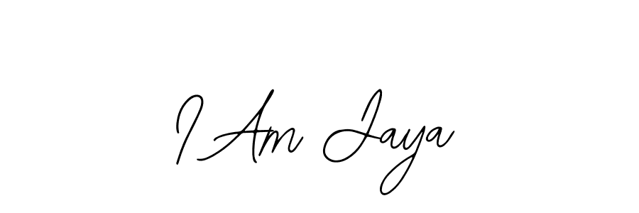 You should practise on your own different ways (Bearetta-2O07w) to write your name (I Am Jaya) in signature. don't let someone else do it for you. I Am Jaya signature style 12 images and pictures png