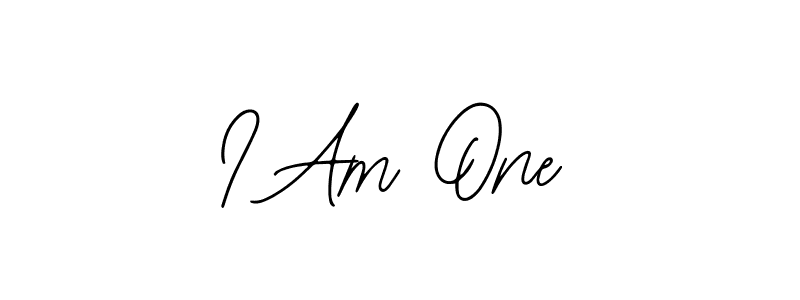 Use a signature maker to create a handwritten signature online. With this signature software, you can design (Bearetta-2O07w) your own signature for name I Am One. I Am One signature style 12 images and pictures png