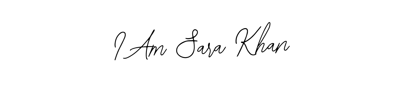You should practise on your own different ways (Bearetta-2O07w) to write your name (I Am Sara Khan) in signature. don't let someone else do it for you. I Am Sara Khan signature style 12 images and pictures png