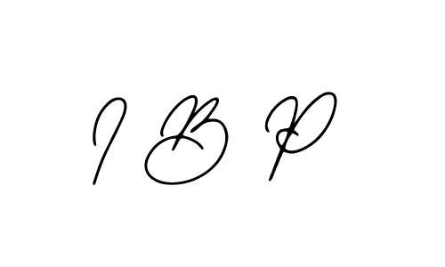 How to make I B P name signature. Use Bearetta-2O07w style for creating short signs online. This is the latest handwritten sign. I B P signature style 12 images and pictures png