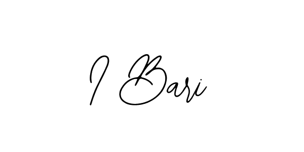 The best way (Bearetta-2O07w) to make a short signature is to pick only two or three words in your name. The name I Bari include a total of six letters. For converting this name. I Bari signature style 12 images and pictures png