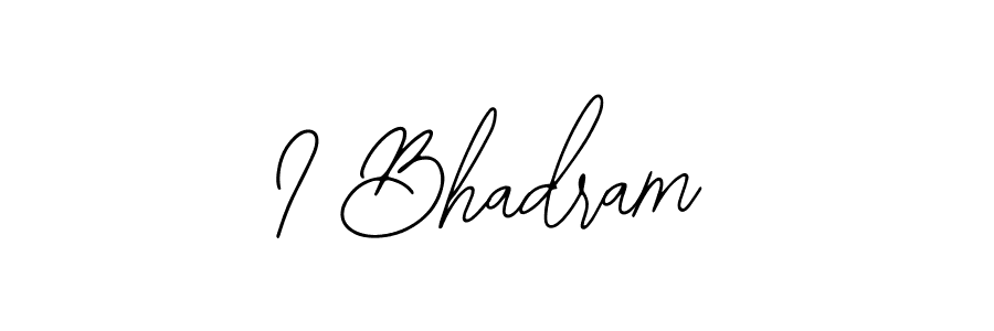 Make a beautiful signature design for name I Bhadram. With this signature (Bearetta-2O07w) style, you can create a handwritten signature for free. I Bhadram signature style 12 images and pictures png