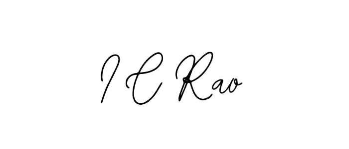 Make a beautiful signature design for name I C Rao. With this signature (Bearetta-2O07w) style, you can create a handwritten signature for free. I C Rao signature style 12 images and pictures png