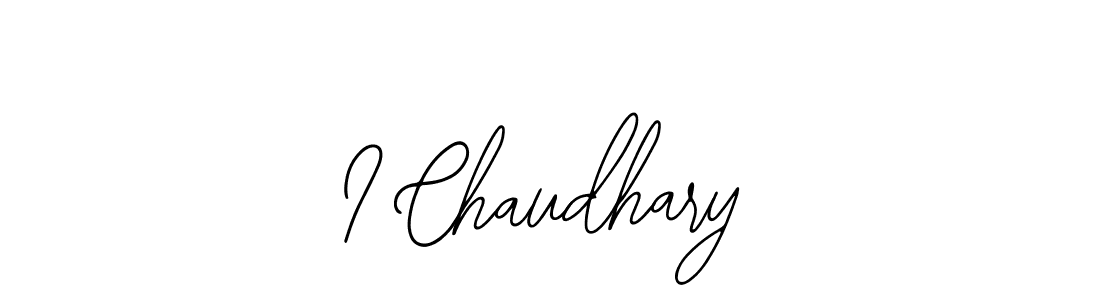 The best way (Bearetta-2O07w) to make a short signature is to pick only two or three words in your name. The name I Chaudhary include a total of six letters. For converting this name. I Chaudhary signature style 12 images and pictures png