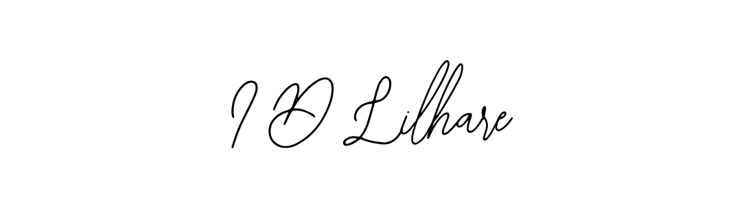 I D Lilhare stylish signature style. Best Handwritten Sign (Bearetta-2O07w) for my name. Handwritten Signature Collection Ideas for my name I D Lilhare. I D Lilhare signature style 12 images and pictures png