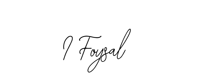 The best way (Bearetta-2O07w) to make a short signature is to pick only two or three words in your name. The name I Foysal include a total of six letters. For converting this name. I Foysal signature style 12 images and pictures png