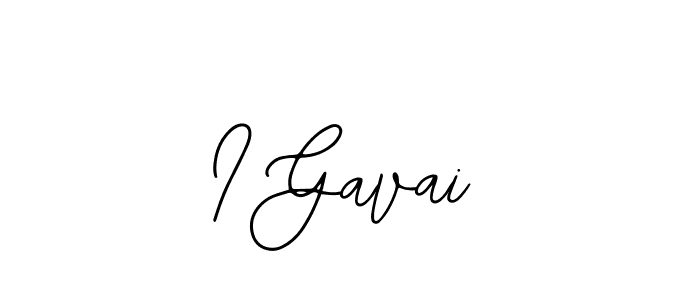 Design your own signature with our free online signature maker. With this signature software, you can create a handwritten (Bearetta-2O07w) signature for name I Gavai. I Gavai signature style 12 images and pictures png