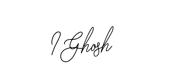 How to make I Ghosh signature? Bearetta-2O07w is a professional autograph style. Create handwritten signature for I Ghosh name. I Ghosh signature style 12 images and pictures png