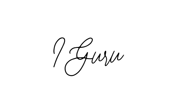 Also we have I Guru name is the best signature style. Create professional handwritten signature collection using Bearetta-2O07w autograph style. I Guru signature style 12 images and pictures png