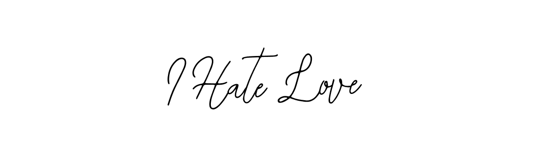 See photos of I Hate Love official signature by Spectra . Check more albums & portfolios. Read reviews & check more about Bearetta-2O07w font. I Hate Love signature style 12 images and pictures png