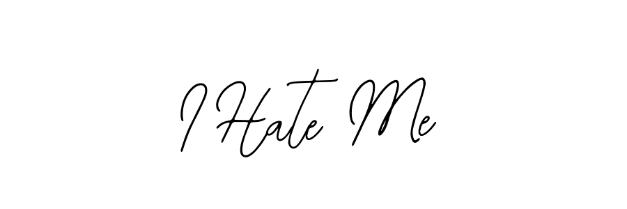 How to make I Hate Me name signature. Use Bearetta-2O07w style for creating short signs online. This is the latest handwritten sign. I Hate Me signature style 12 images and pictures png