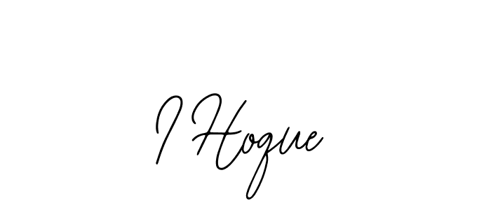 How to make I Hoque signature? Bearetta-2O07w is a professional autograph style. Create handwritten signature for I Hoque name. I Hoque signature style 12 images and pictures png