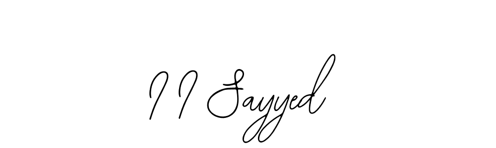 Also we have I I Sayyed name is the best signature style. Create professional handwritten signature collection using Bearetta-2O07w autograph style. I I Sayyed signature style 12 images and pictures png